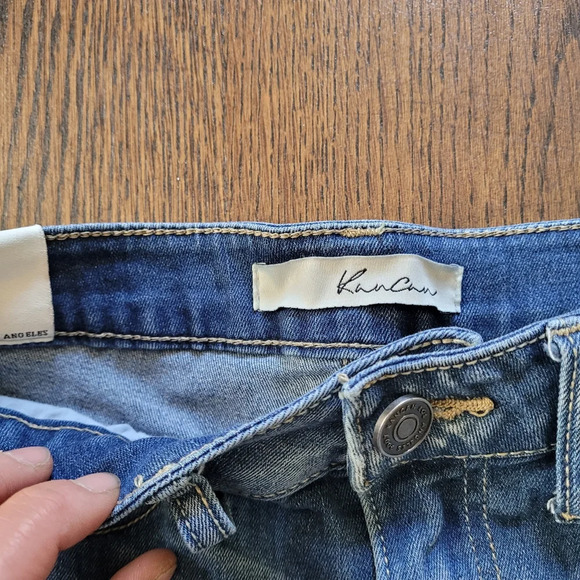 Kancan Distressed Cuffed Cut Off Hi-Rise Jean Shorts Size Women's 3/25 - Picture 6 of 8